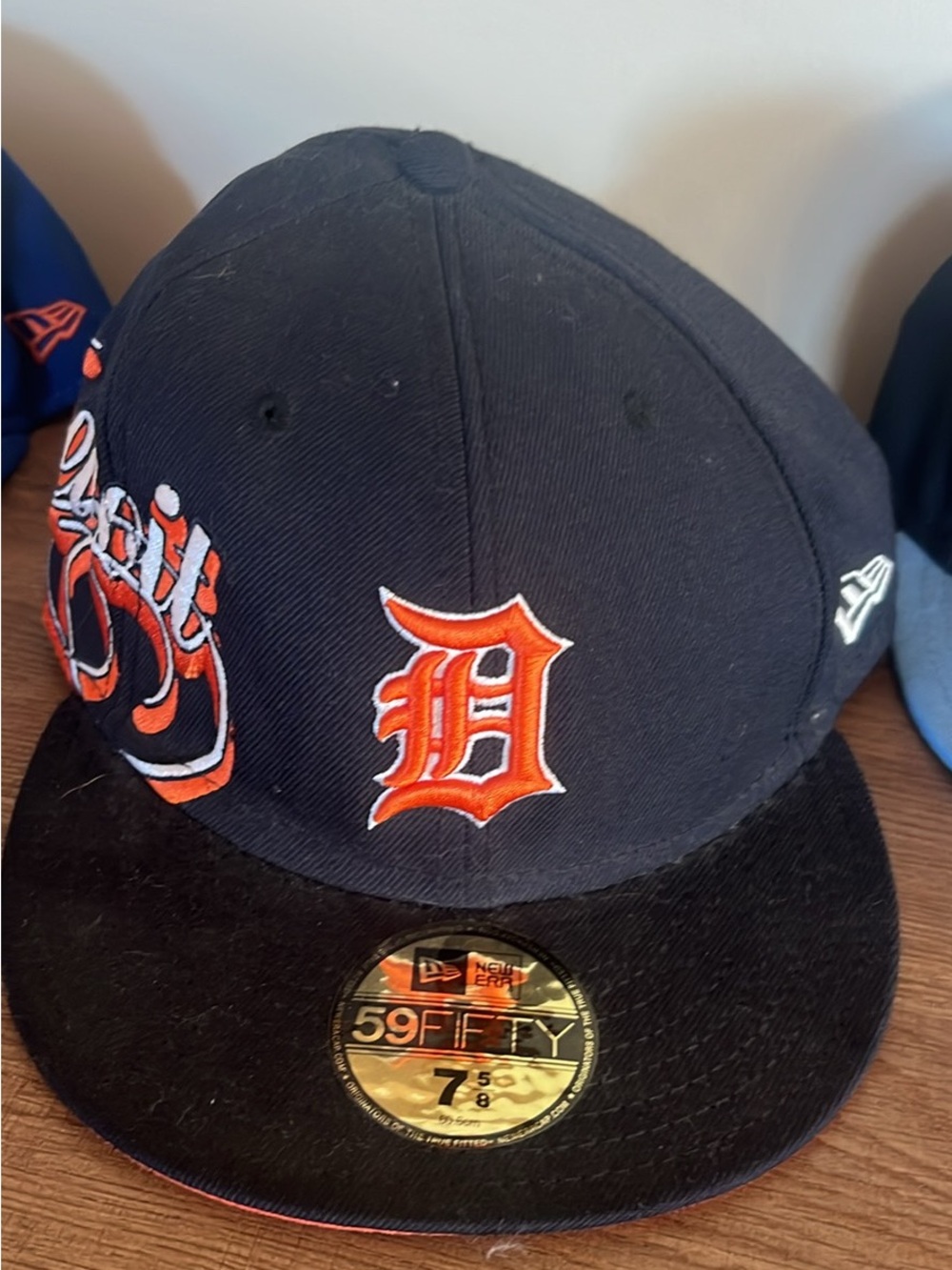 New Era Navy and Orange Detroit Tigers 59FIFTY Embroidered Fitted Hat
